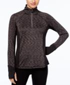 Ideology Brushed Space-dyed Half-zip Performance Jacket, Created For Macy's
