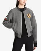 Dkny Patched Bomber Jacket