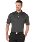 Pga Tour Performance Jacquard Mini-pocket Golf Polo