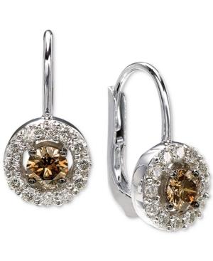 Le Vian Diamond Halo Drop Earrings (7/8 Ct. T.w.) In 14k White Gold