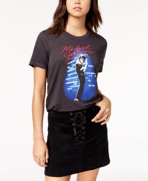 Mighty Fine Juniors' Michael Jackson Graphic-print T-shirt