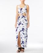 Material Girl Juniors' Cutout Tie-dyed Maxi Dress, Only At Macy's