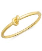 Kate Spade New York Bracelet, 12k Gold-plated Sailor's Knot Hinge Bangle Bracelet