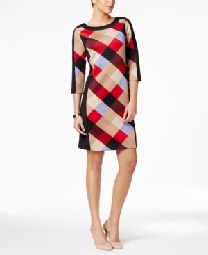 Nine West Printed Shift Dress