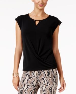 Thalia Sodi Draped Embellished Top, Only At Macy's
