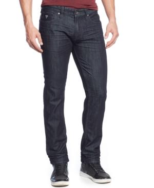 Guess Men's Slim-straight Fit Smokescreen-wash Jeans