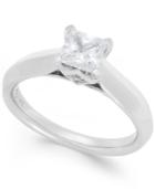 Certified Diamond Solitaire Ring (1 Ct. T.w.) In 14k Gold Or White Gold