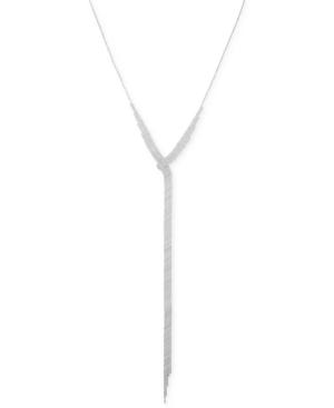 Say Yes To The Prom Silver-tone Crystal Multi-strand Lariat Necklace