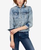 Lucky Brand Graphic Cotton Denim Jacket