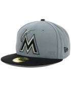 New Era Florida Marlins Fc Gray Black 59fifty Cap