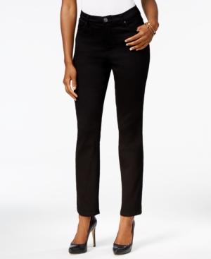 Lee Petite Gwen Classic-fit Black Wash Straight-leg Jeans