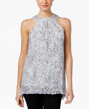 Alfani Petite Printed Halter Top, Only At Macy's