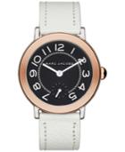 Marc Jacobs Women's Riley White Leather Strap Watch 36mm Mj1515