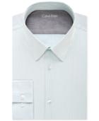 Calvin Klein Men's X Extra Slim-fit Bermuda Striped Dress Shirt