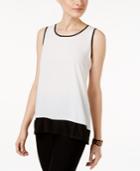 Cable & Gauge Contrast-trim Tank Top