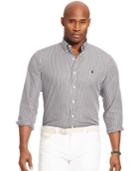 Polo Ralph Lauren Men's Big And Tall Striped Poplin Shirt