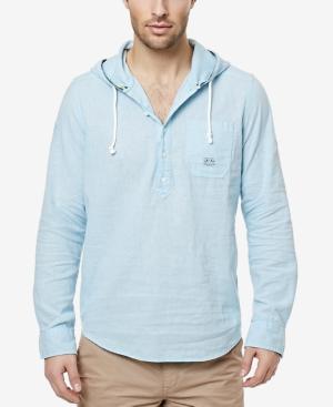 Buffalo David Bitton Men's Sigaram Lightweight Hooded Long-sleee Shirt