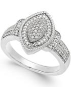 Diamond Ring In Sterling Silver (1/3 Ct. T.w.)