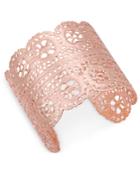 Inc International Concepts Rose Gold-tone Filigree Cuff Bracelet, Only At Macy's