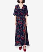 Fame And Partners Floral Wrap Maxi Dress