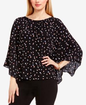 Vince Camuto Kimono-sleeve Animal-print Blouse
