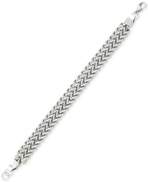 Legacy For Men By Simone I. Smith Mesh Link Bracelet In Stainless Steel