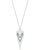 Swarovski Two-tone Crystal & Imitation Pearl Long Pendant Necklace
