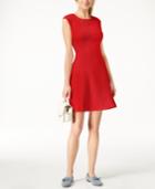 Maison Jules Cap-sleeve Fit & Flare Dress, Created For Macy's