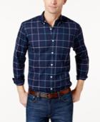 Club Room Men's Windowpane Stretch Shirt, Only At Macy's