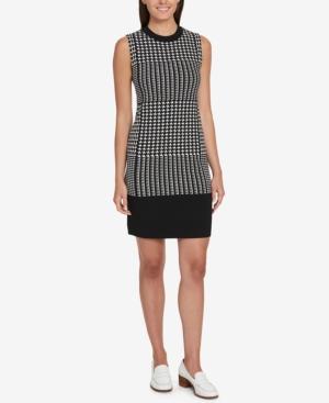 Tommy Hilfiger Houndstooth Sheath Dress, Created For Macy's
