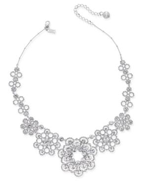 Kate Spade New York Silver-tone Lacy Crystal Collar Necklace