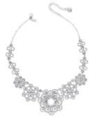 Kate Spade New York Silver-tone Lacy Crystal Collar Necklace