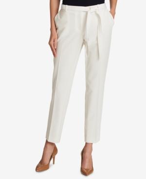 Tommy Hilfiger Twill Self-tie Ankle Pants