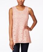 Style & Co. Swing Lace Tank Top, Only At Macy's