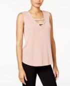 Bar Iii Cage-front Tank Top, Created For Macy's