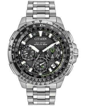 Citizen Men's Chronograph Eco-drive Stainless Steel Bracelet Watch 47mm Cc9030-51e