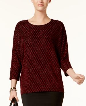 Alfani Metallic Dolman Blouse, Created For Macy's