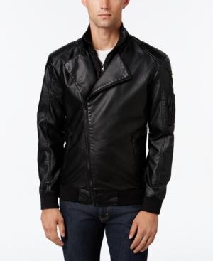 American Rag Men's 2fer Faux-leather Moto Blazer, Only At Macy's