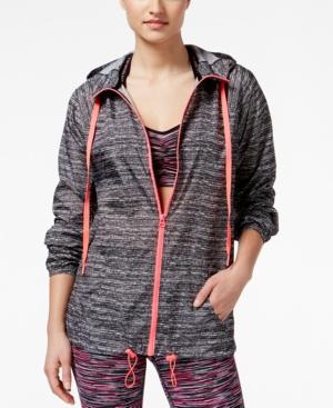 Material Girl Active Juniors' Printed Hooded Jacket, Only At Macy's