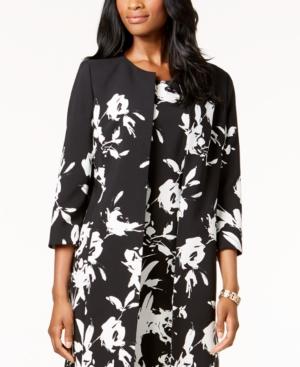 Kasper Floral-print Topper Jacket