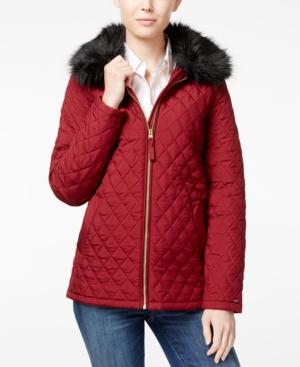 Tommy Hilfiger Faux-fur Quilted Barn Jacket