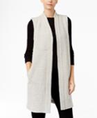Eileen Fisher Wool-blend Duster Sweater Vest