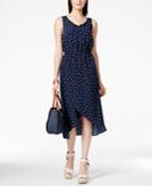 Tommy Hilfiger Sleeveless Printed High-low Dress