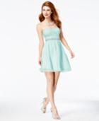 Speechless Juniors' Embellished Lace Fit & Flare Dress, A Macy's Exclusive