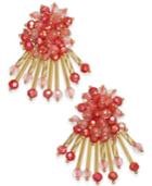 Kate Spade New York Gold-tone Bead Cluster Stud Earrings