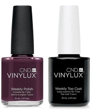 Creative Nail Design Vinylux Fedora Nail Polish & Top Coat (two Items), 0.5-oz, From Purebeauty Salon & Spa