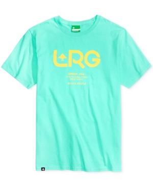 Lrg Men's Earth Down Graphic-print Logo Cotton T-shirt