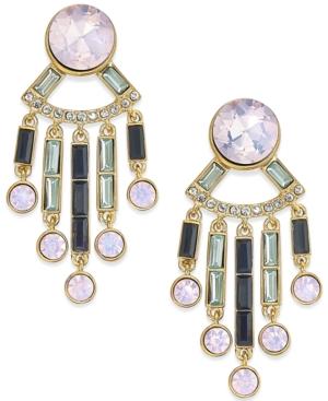 Kate Spade New York Gold-tone Crystal Fringe Chandelier Earrings