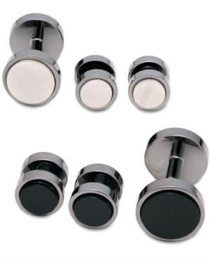 Kenneth Cole New York Cufflinks, Polished Reversible Dress Set