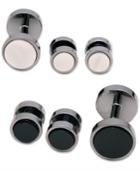 Kenneth Cole New York Cufflinks, Polished Reversible Dress Set